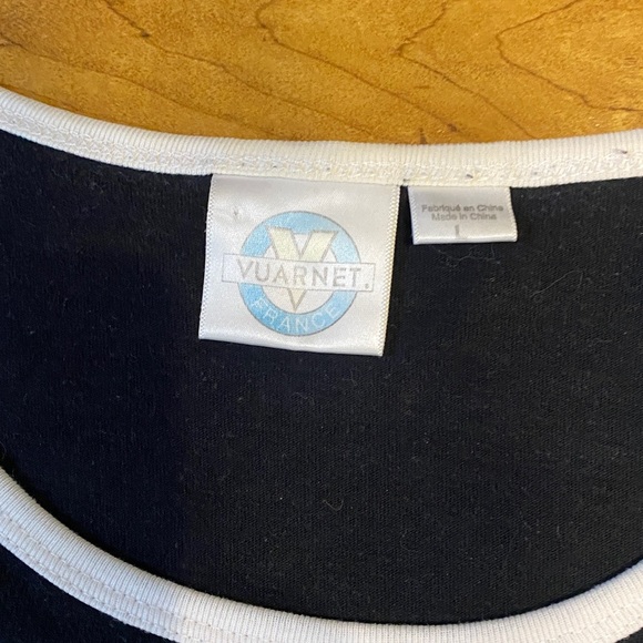 Vuarnet vintage Black and White Logo Tank - Picture 3 of 4